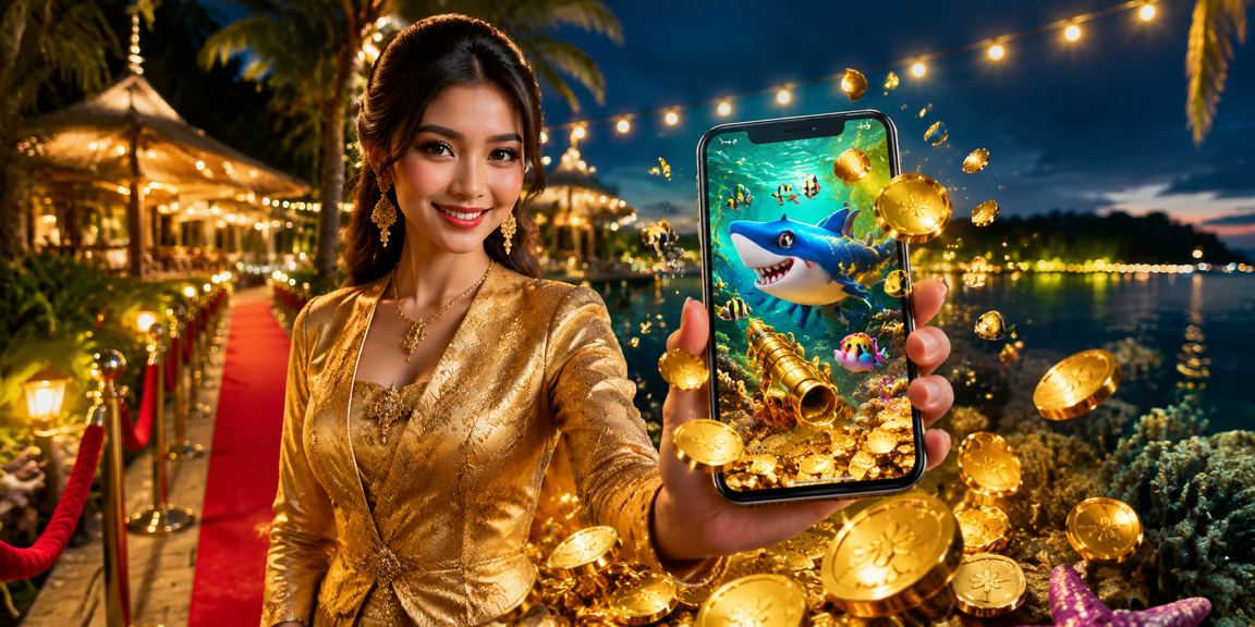 Langkawi permainan memancing dalam suasana kebaya tradisional